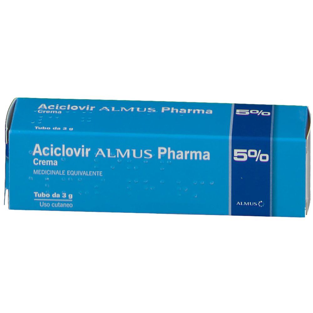 ACICLOVIR (ALMUS)*crema derm 3 g 5%
